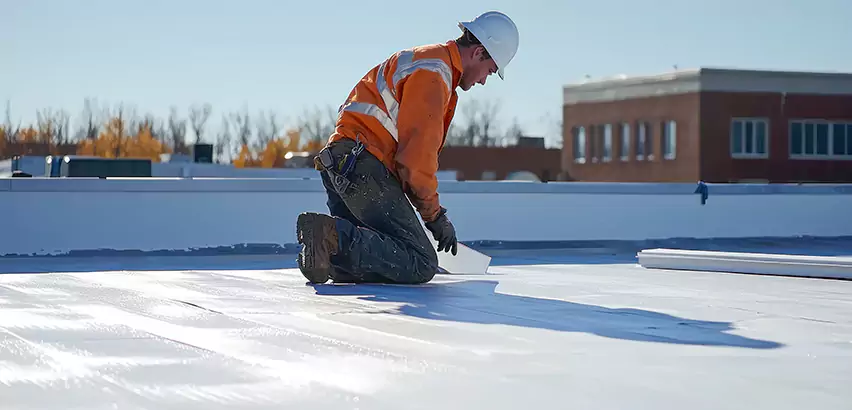 Flat Roof Drain Installation in Racine
