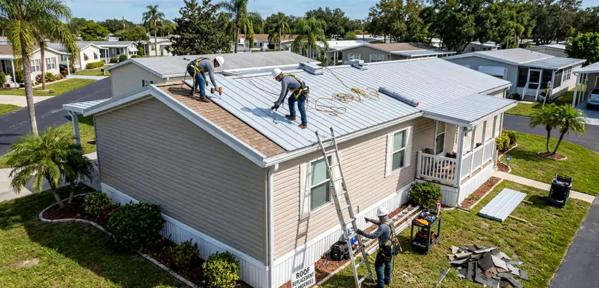 Mobile Home Metal Roof Replacement in Racine