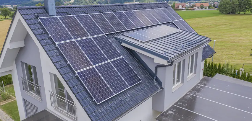 Residential Solar Roof Installation in Racine