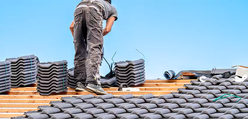 Replacing Tile Roof Underlayment in Racine